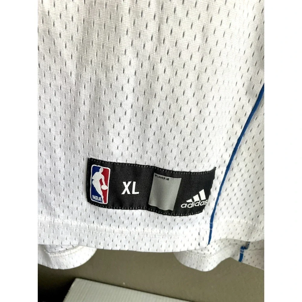 Adidas Dallas Mavericks Jason Kidd #2 White Blue Jersey Large XL‎